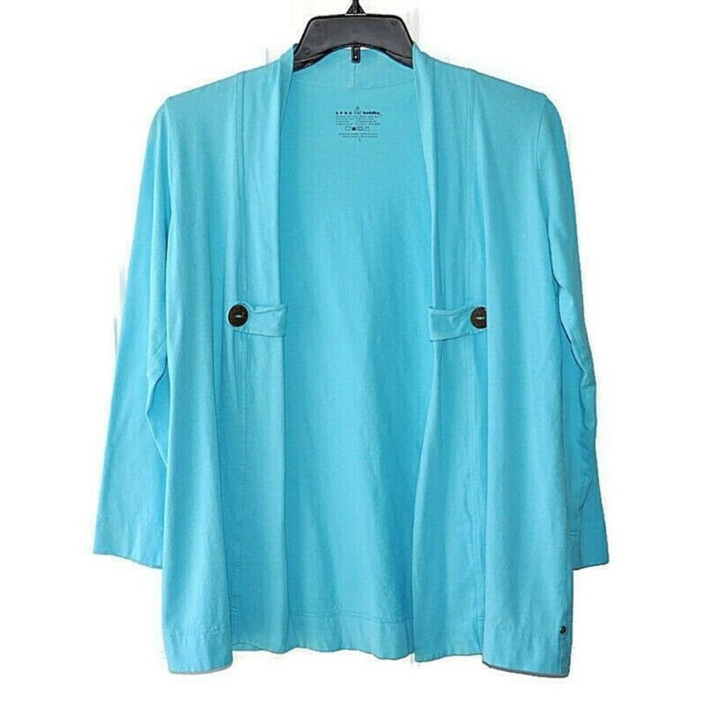 Neon Buddha Open Front Cardigan Sweatshirt